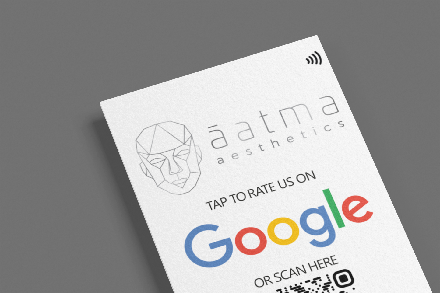 Google Review Card - NFC card with QR code support - Collect Google Reviews