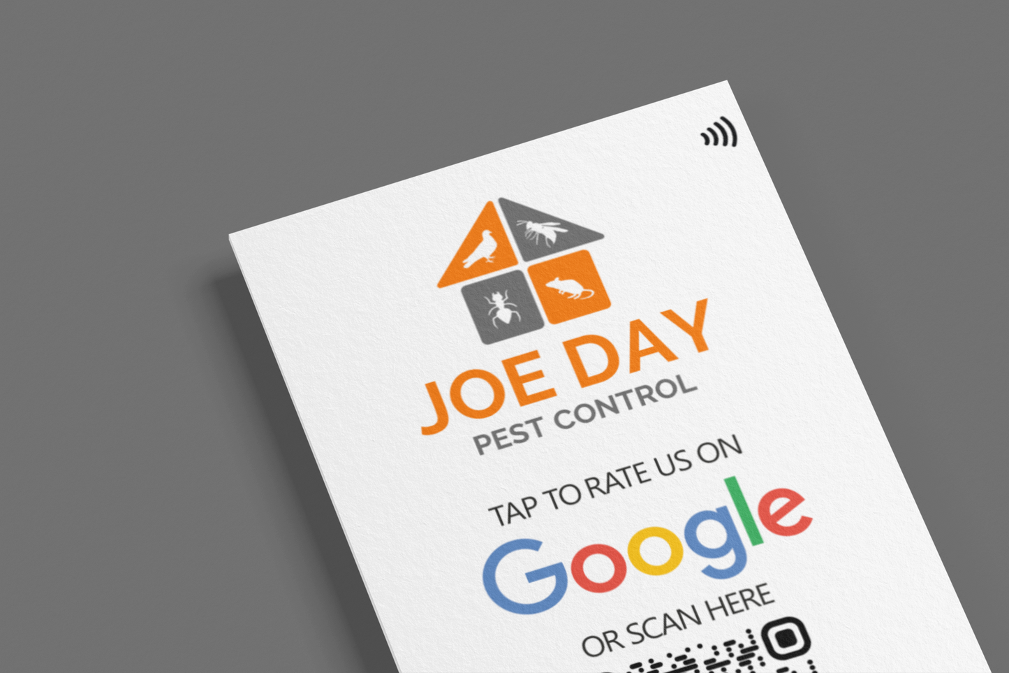 Google Review Card - NFC card with QR code support - Collect Google Reviews