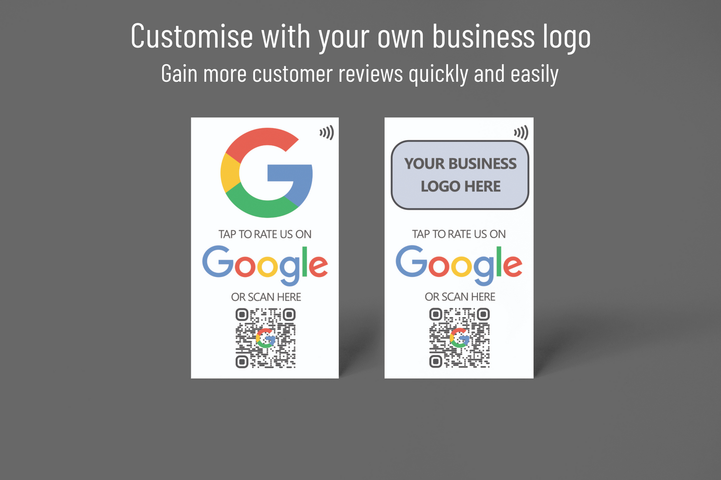 Google Review Card - NFC card with QR code support - Collect Google Reviews